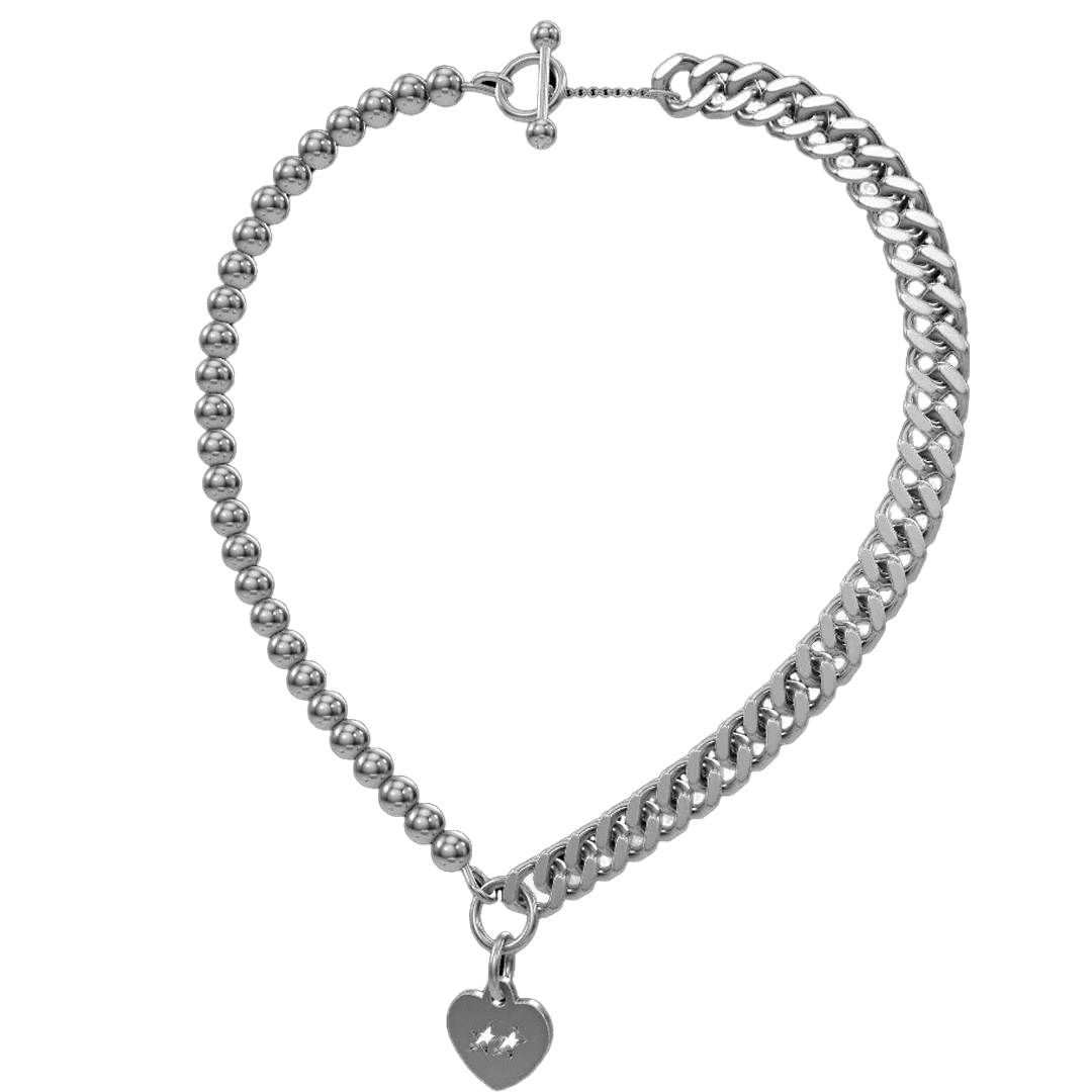 Twojeys 925 Icon Heart Necklace Silver
