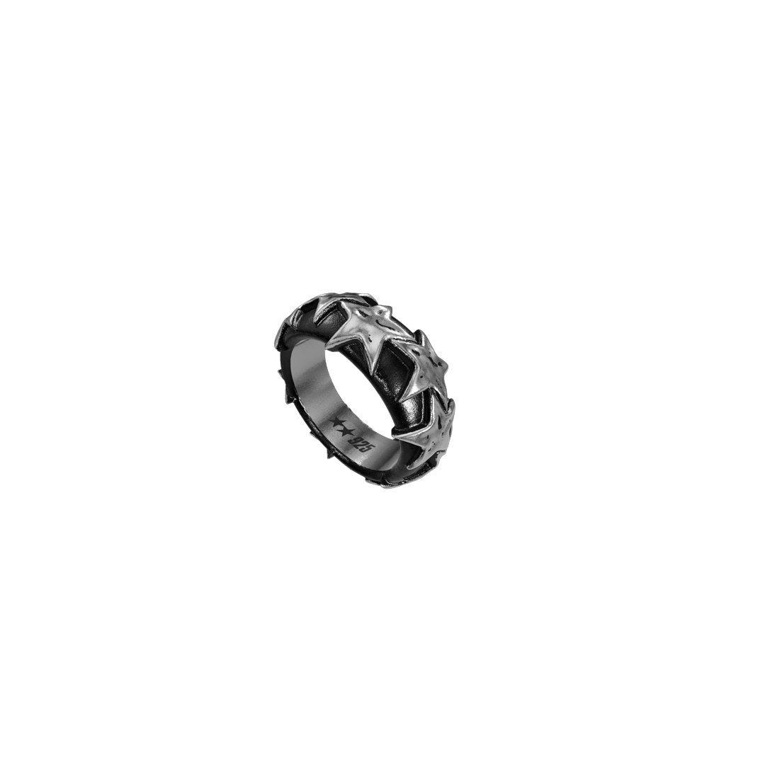 Twojeys 925 Star Glaze Ring Silber