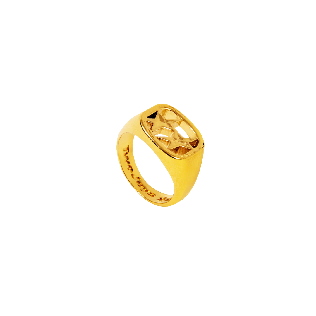 TwoJeys Framed Ring Gold