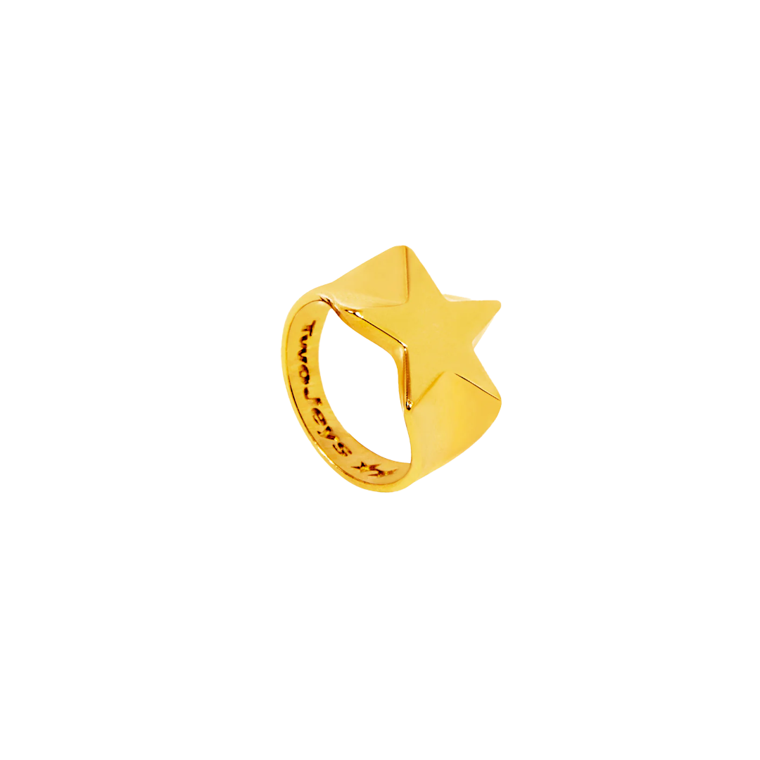 TwoJeys Shooting Star Ring Gold
