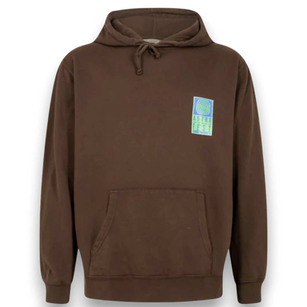 Travis Scott Astrofest Flame Guy Hoodie Brown