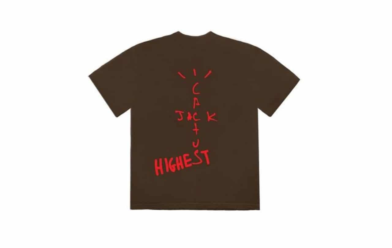 Travis Scott Jordan Cactus Jack Highest T-Shirt Braun