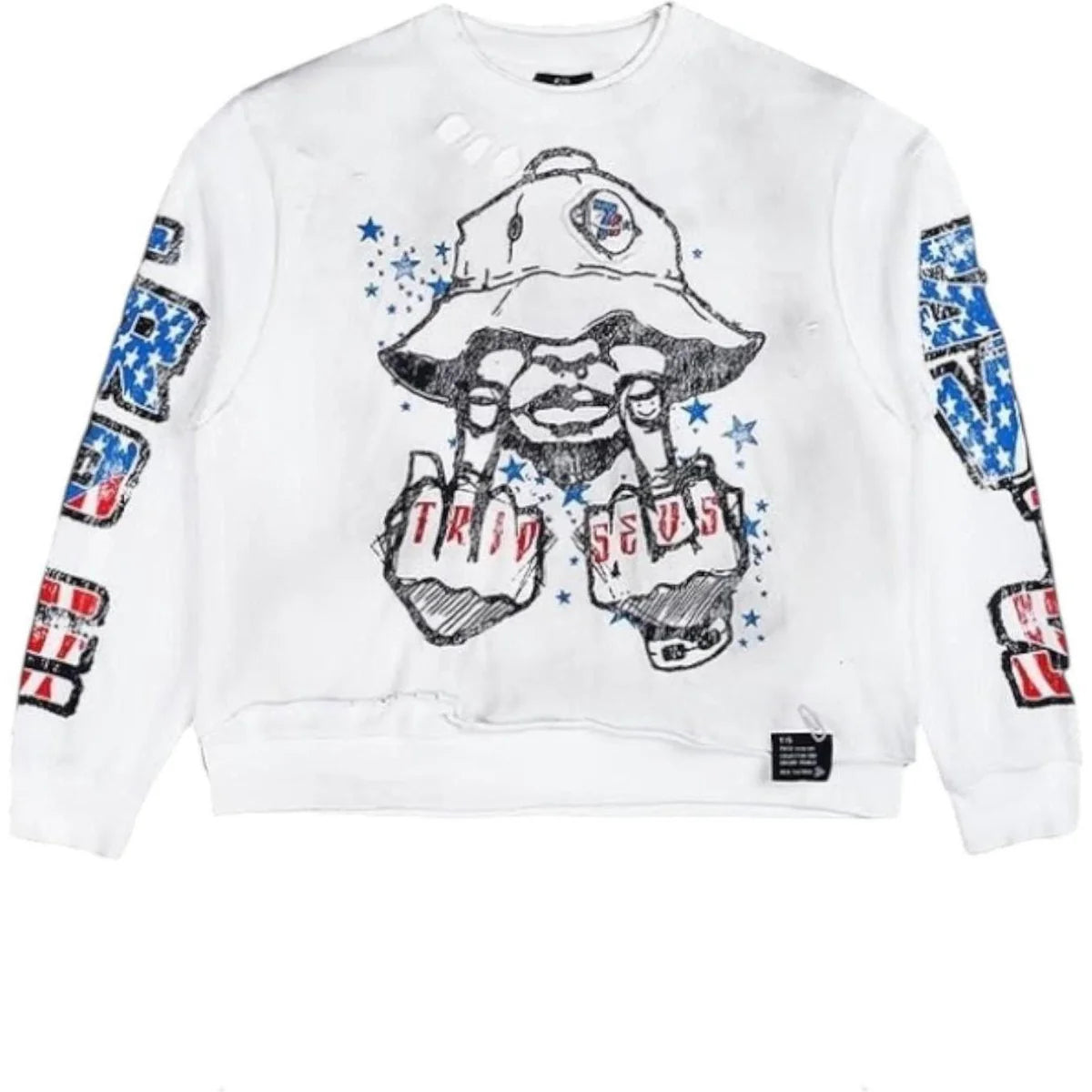 Triple Sevens Trade War L/S T-Shirt White