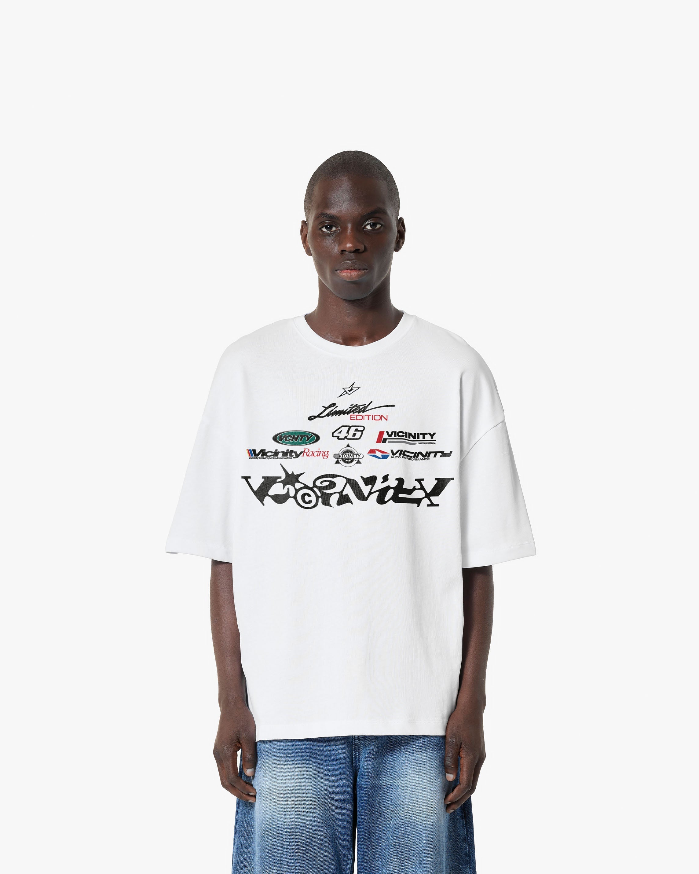 Vicinity Racing Logos Tee White