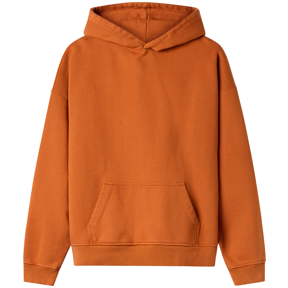 Velor Garments 600 GSM 'Orange Rust' Hoodie