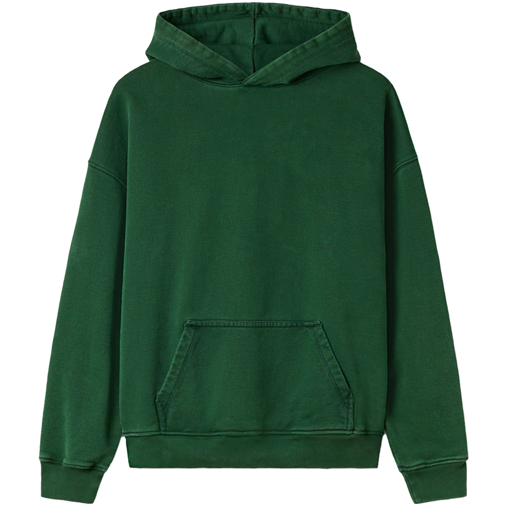 Velor Garments 600 GSM 'Pine Green' Hoodie