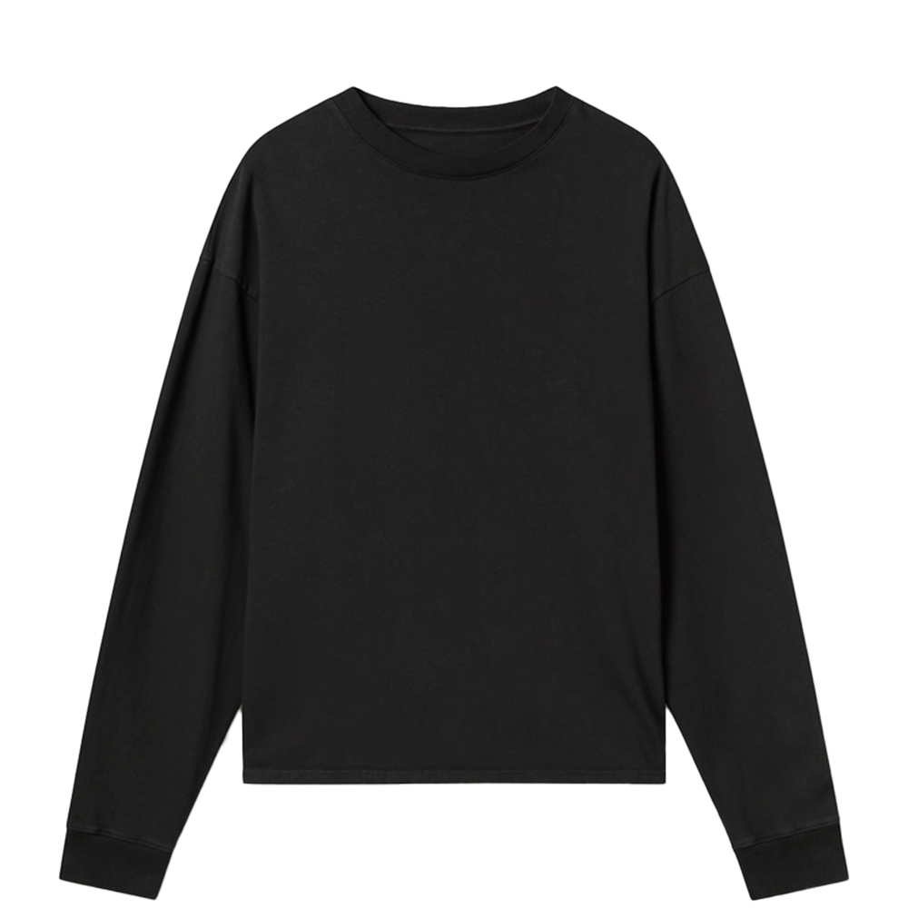 Velour Garments 300 GSM 'Jet Black' Longsleeve