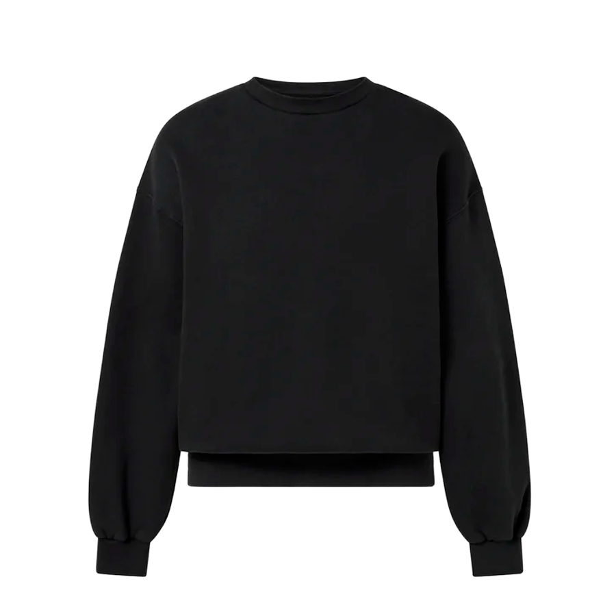 Velor Garments 450 GSM Jet Black Crewneck