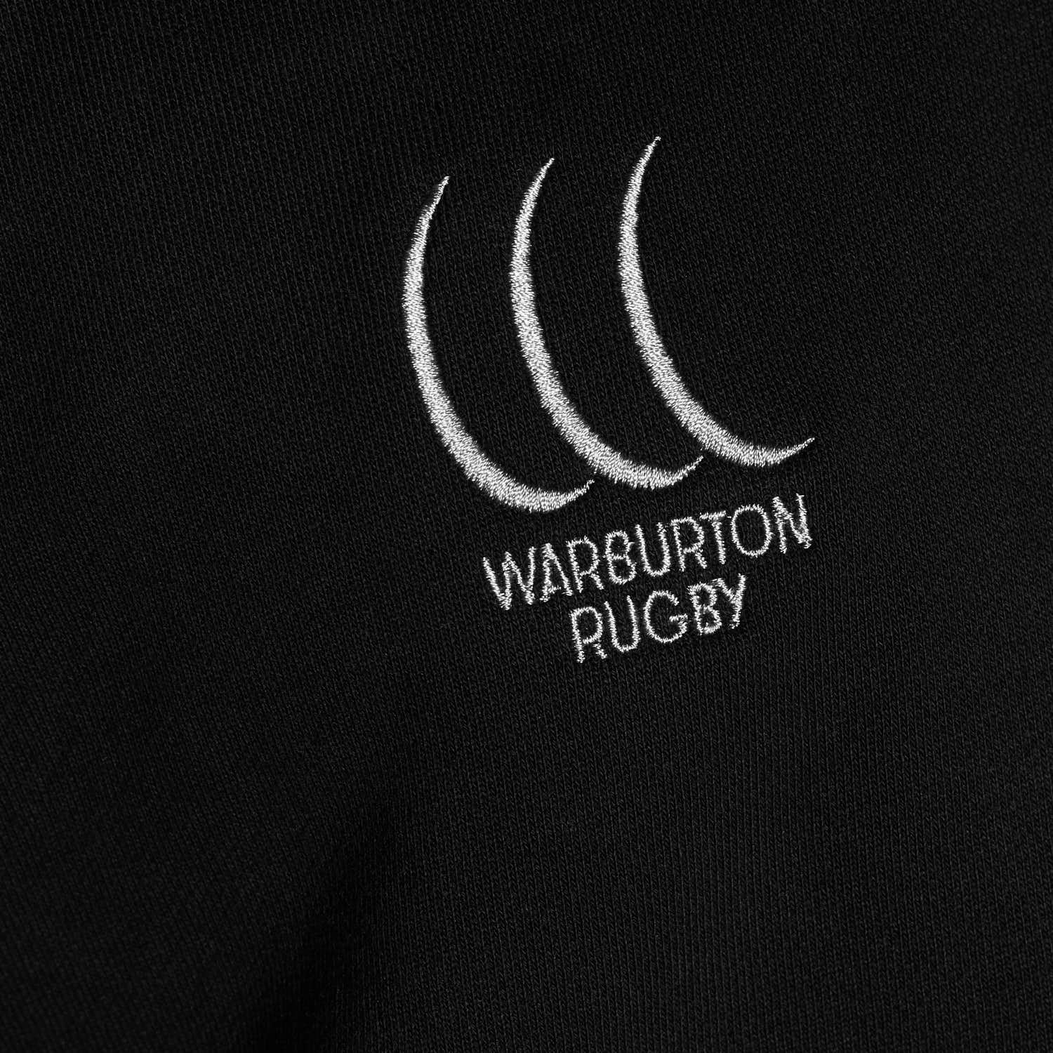 Warburton Reflective Black Rugby Polo