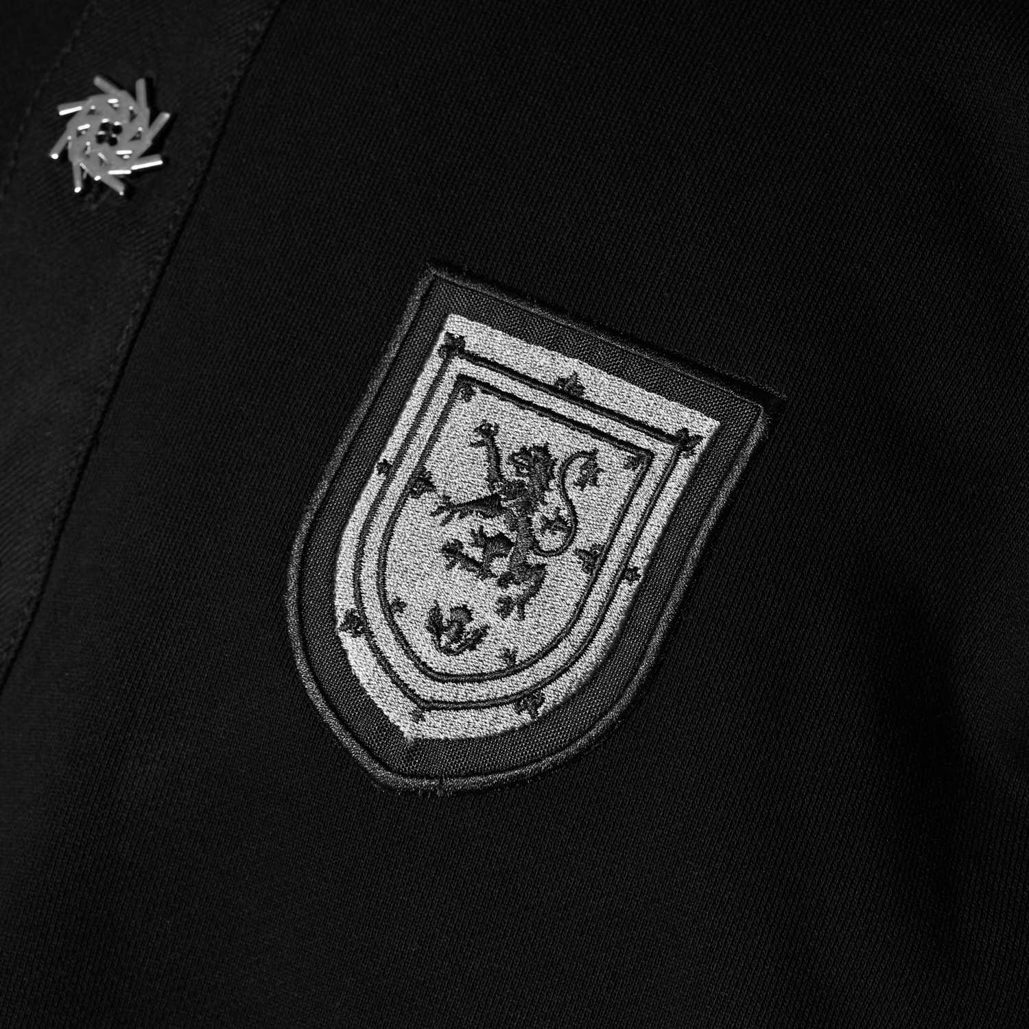 Warburton Reflective Black Rugby Polo