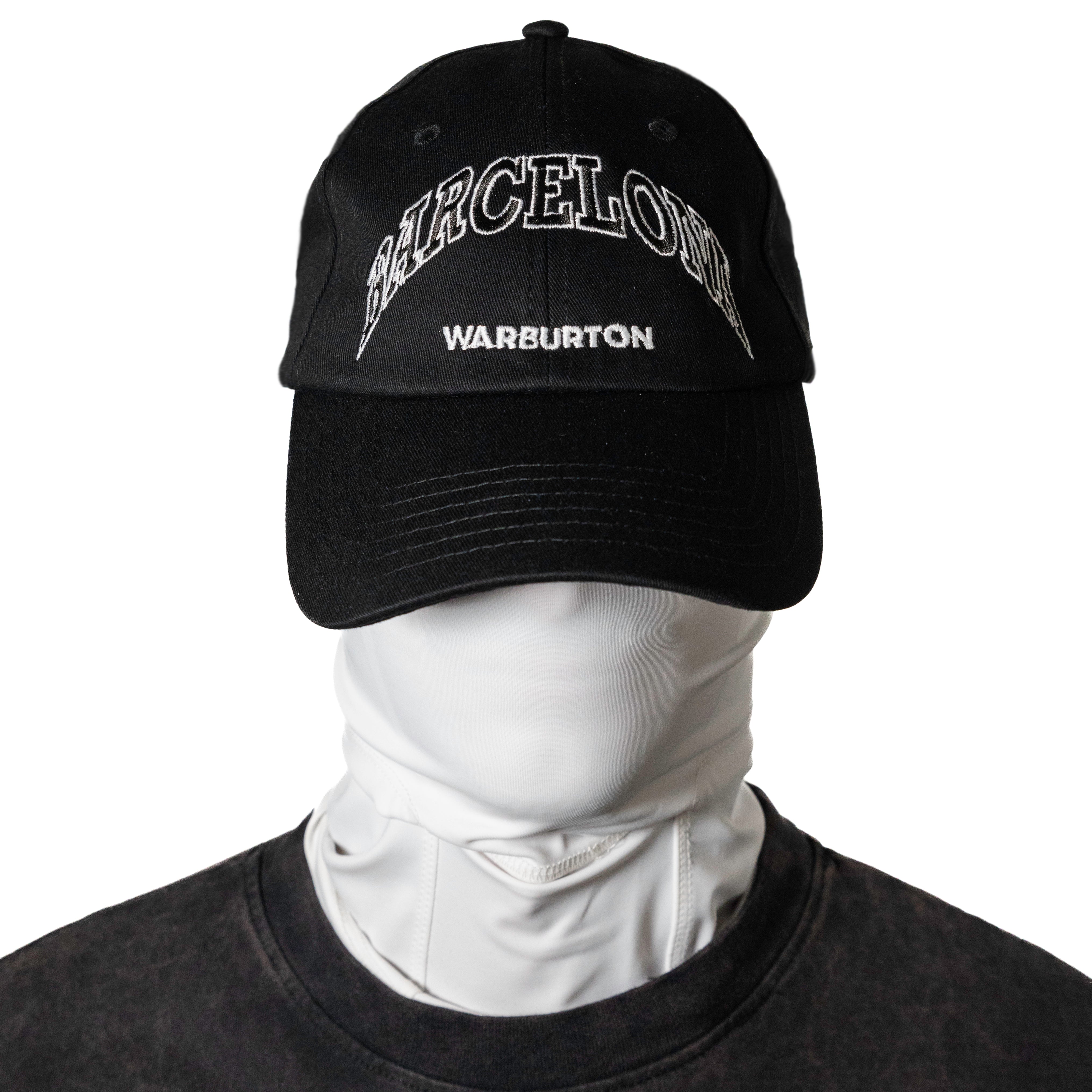 Warburton Barcelona Black Embroidered Cap