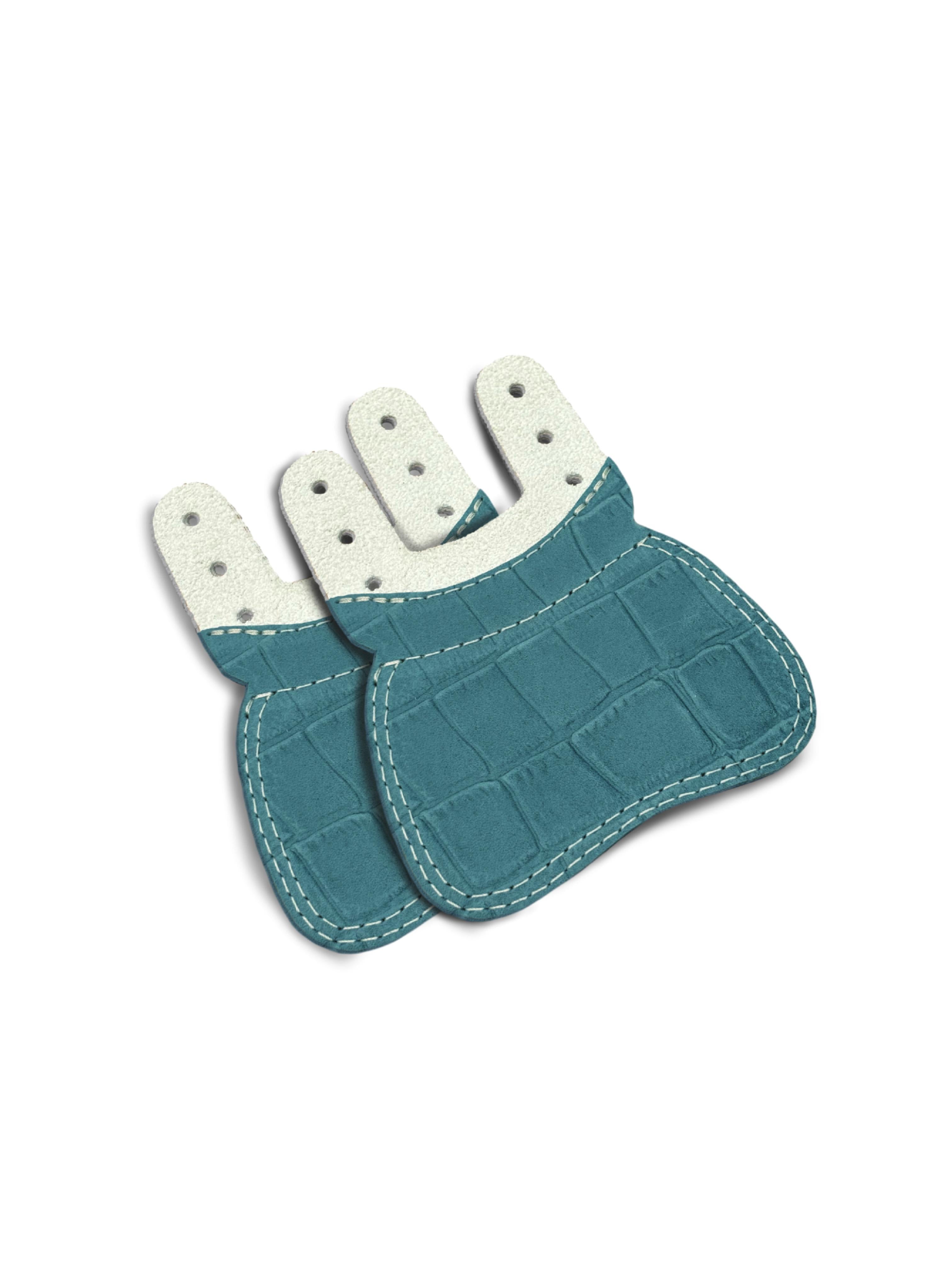 Custom Removable Tongues by MBS Studio Teal Crocodile