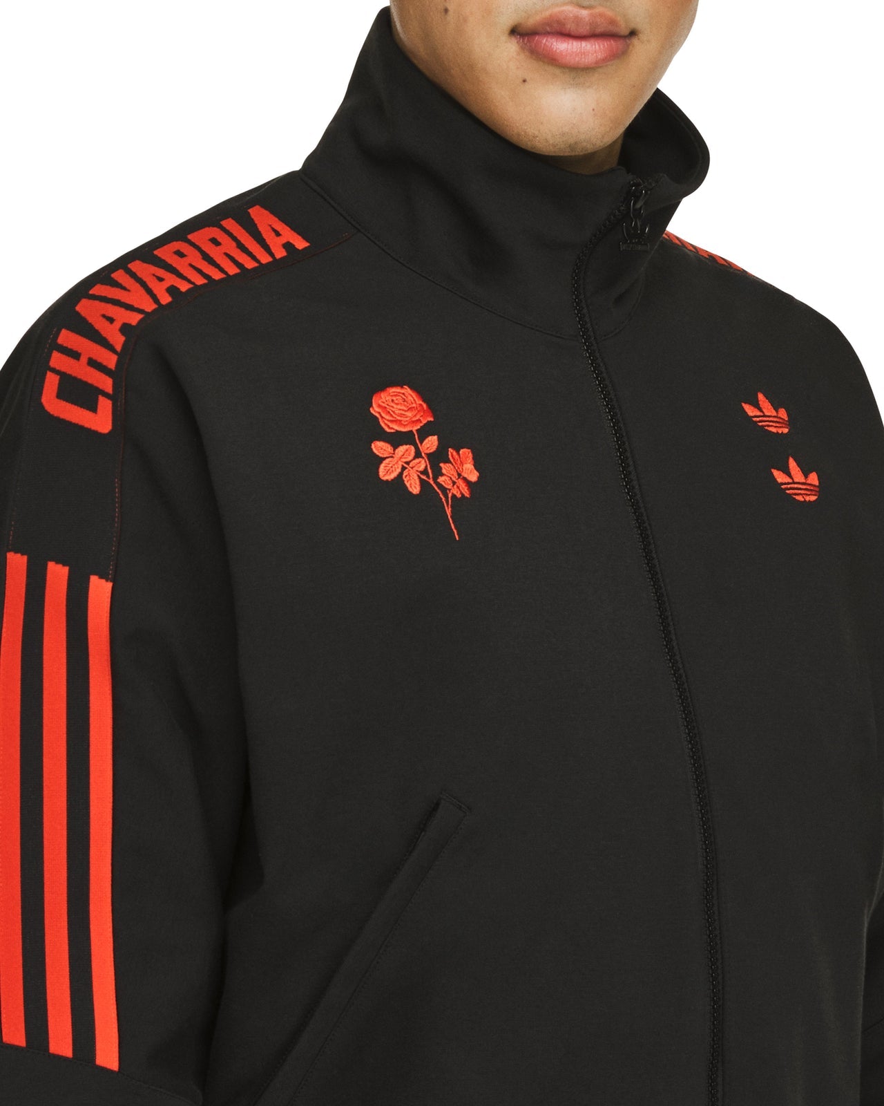 Adidas x Willy Chavarria Knit Track Jacket Black/Red