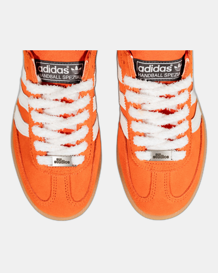 Adidas Spezial ‘Wavy Stripes’ Orange/White by Siji Studios