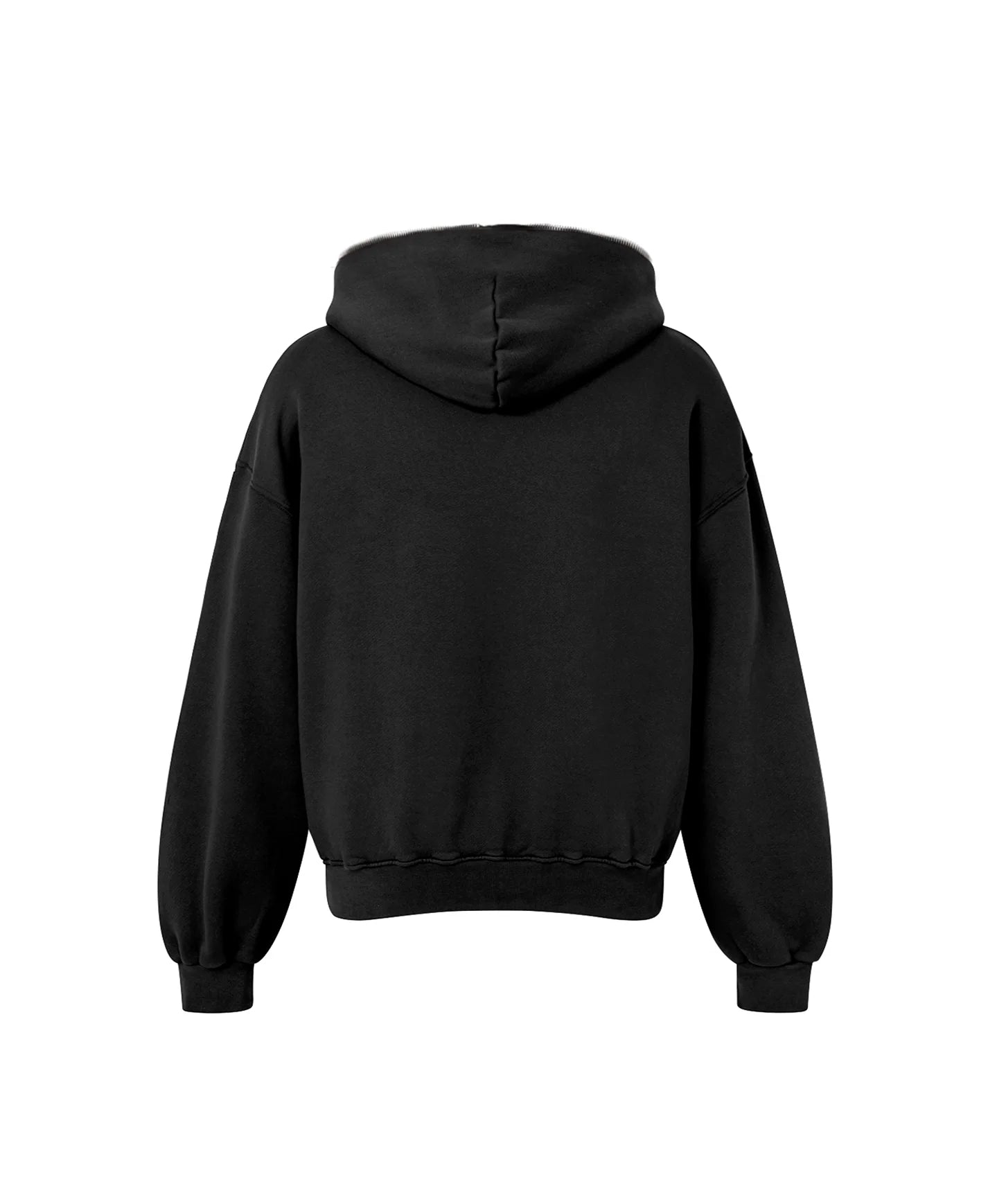 Veloursbekleidung 450 GSM „Jet Black“ mit durchgehendem Reißverschluss