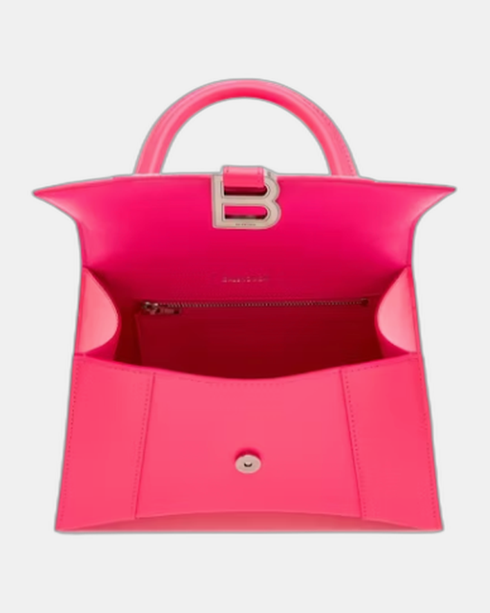 Balenciaga Hourglass Small Top Handle Bag Acid Fuchsia