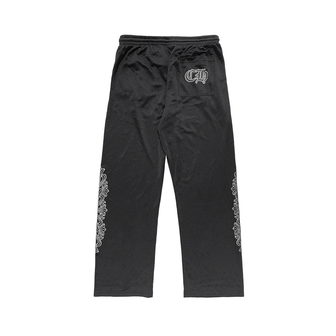 Chrome Hearts Cross Logo Mesh Pants Black