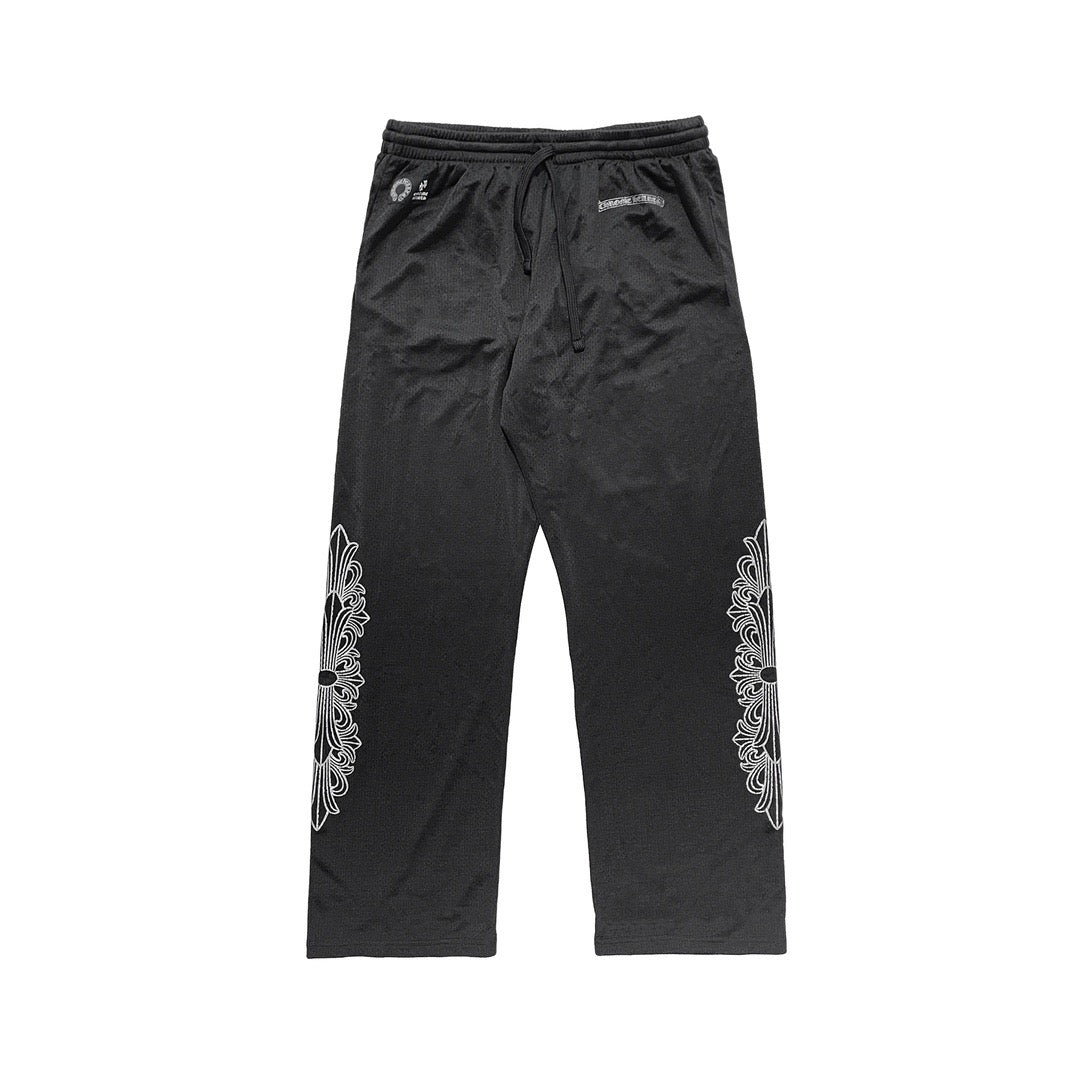 Chrome Hearts Cross Logo Mesh Pants Black