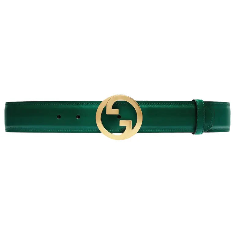 Gucci Belt Green Leather 75cm