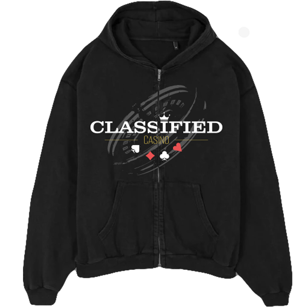 Classified Roulette-Kapuzenpullover mit Reißverschluss