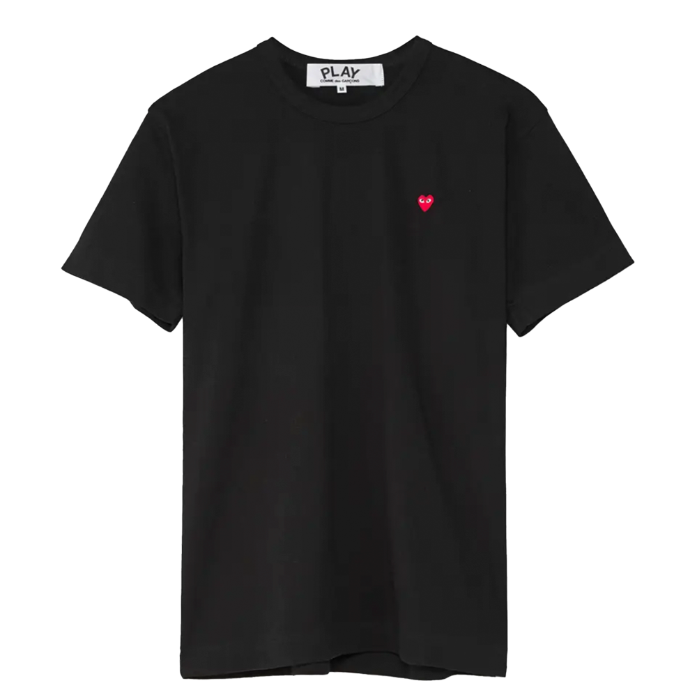 Comme des Garçons Play Red Heart T-Shirt Black