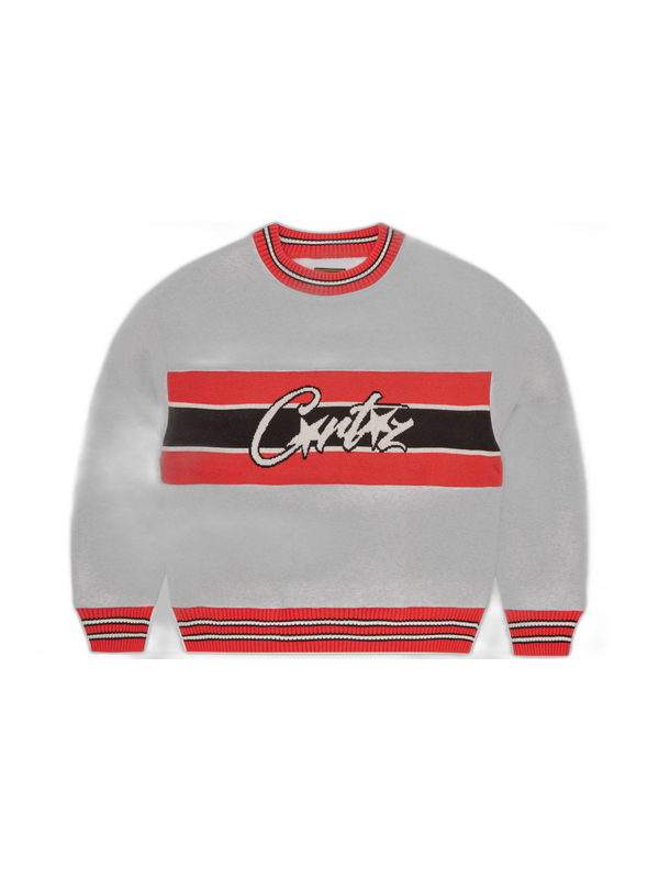 Corteiz Uni Crew Sweater Heather Grey