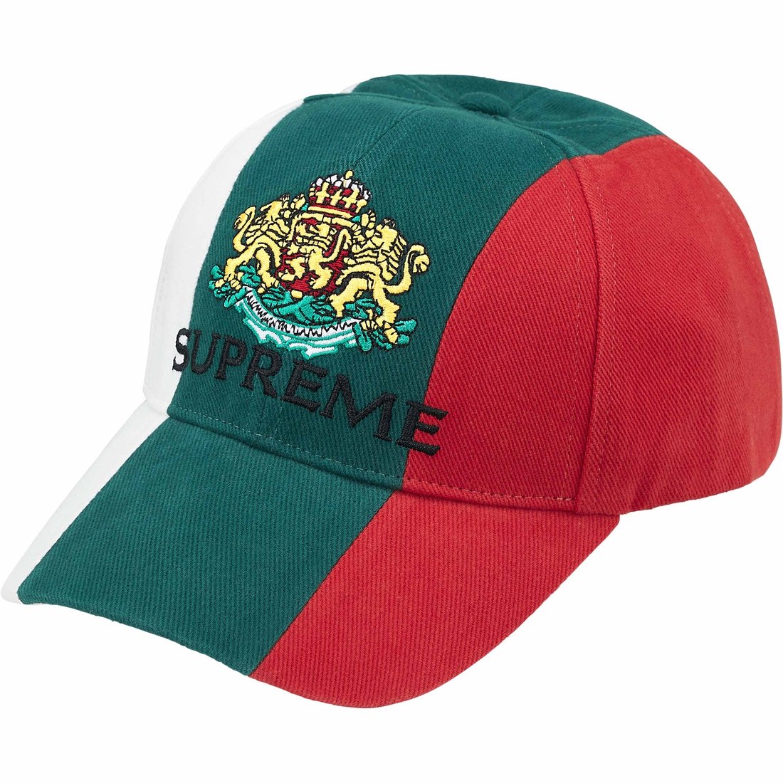 Supreme 6-Panel Crest White/Green/Red