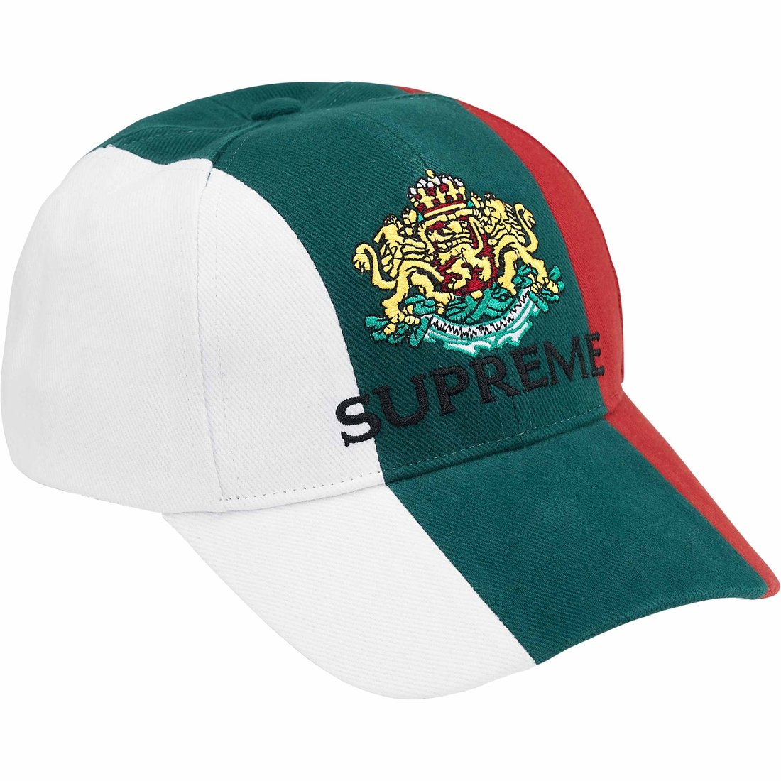 Supreme 6-Panel Crest White/Green/Red