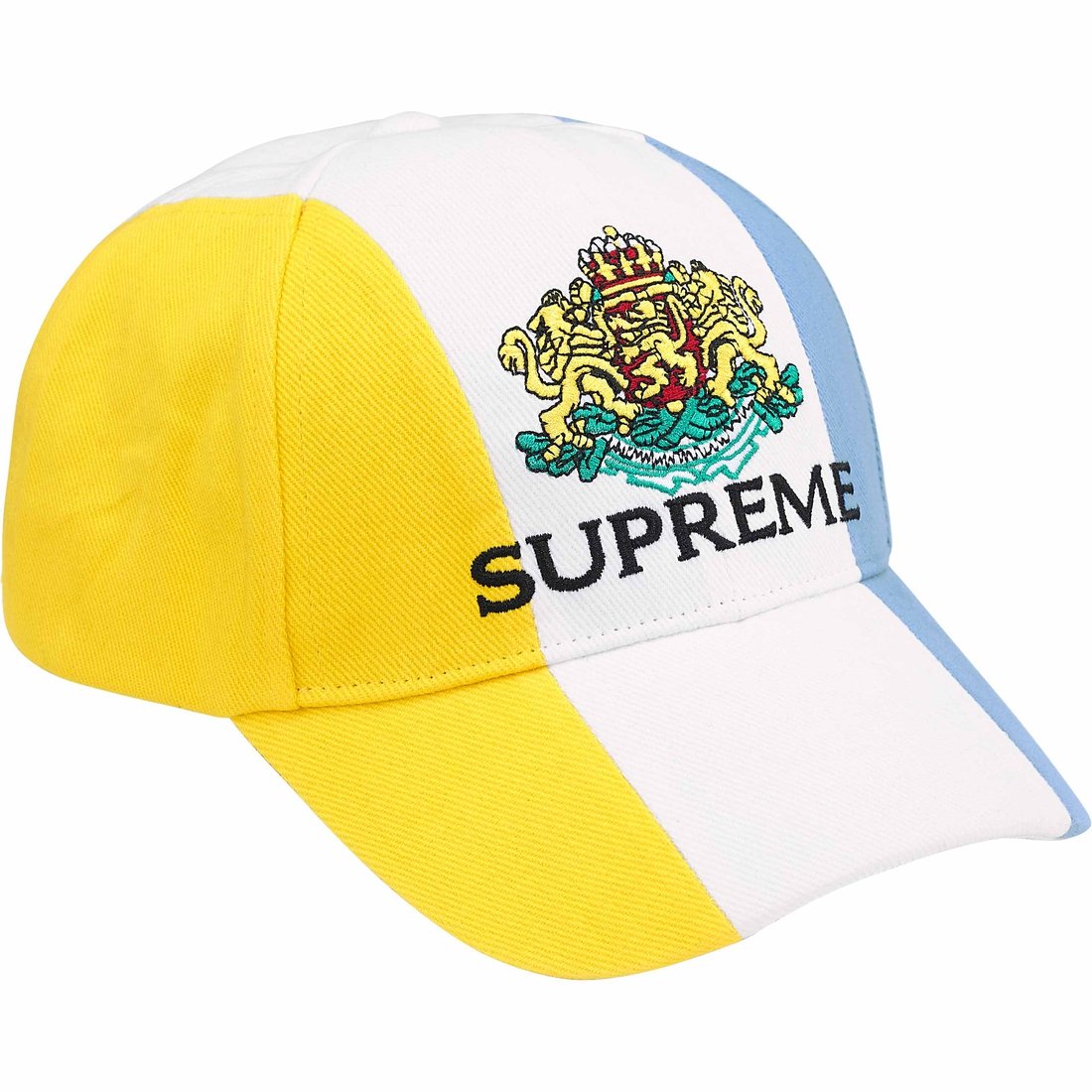 Supreme 6-Panel Crest Yellow/White/Blue