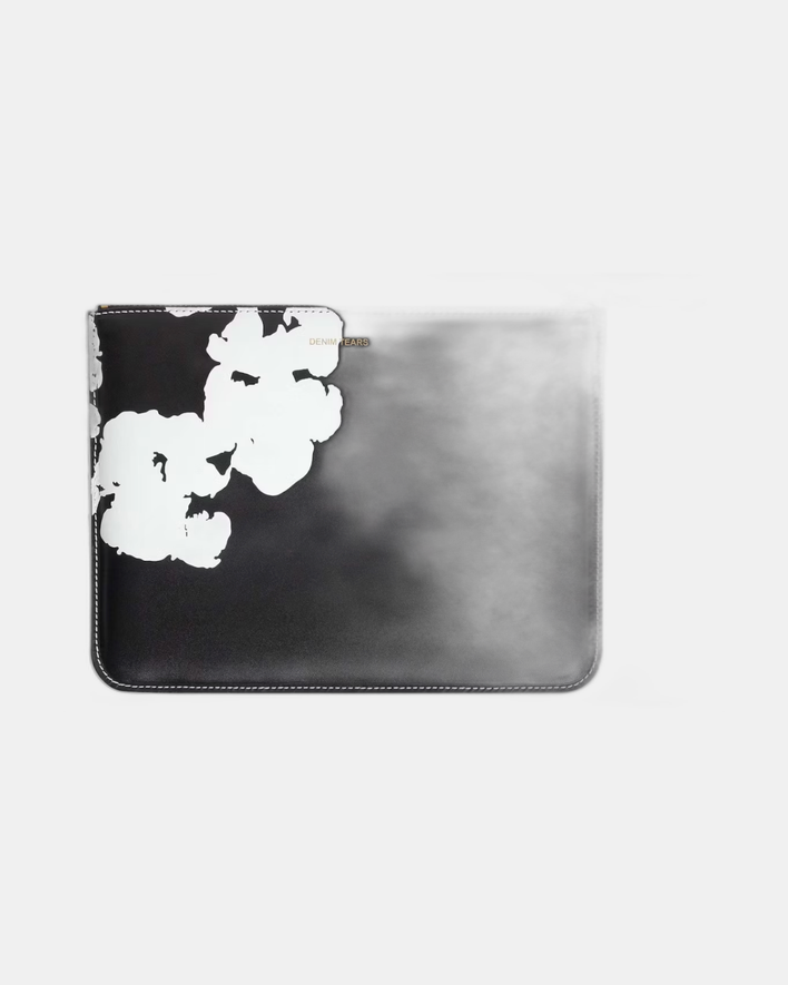 Denim Tears x Comme des Garçons Cotton Wreath Zip Pouch Black