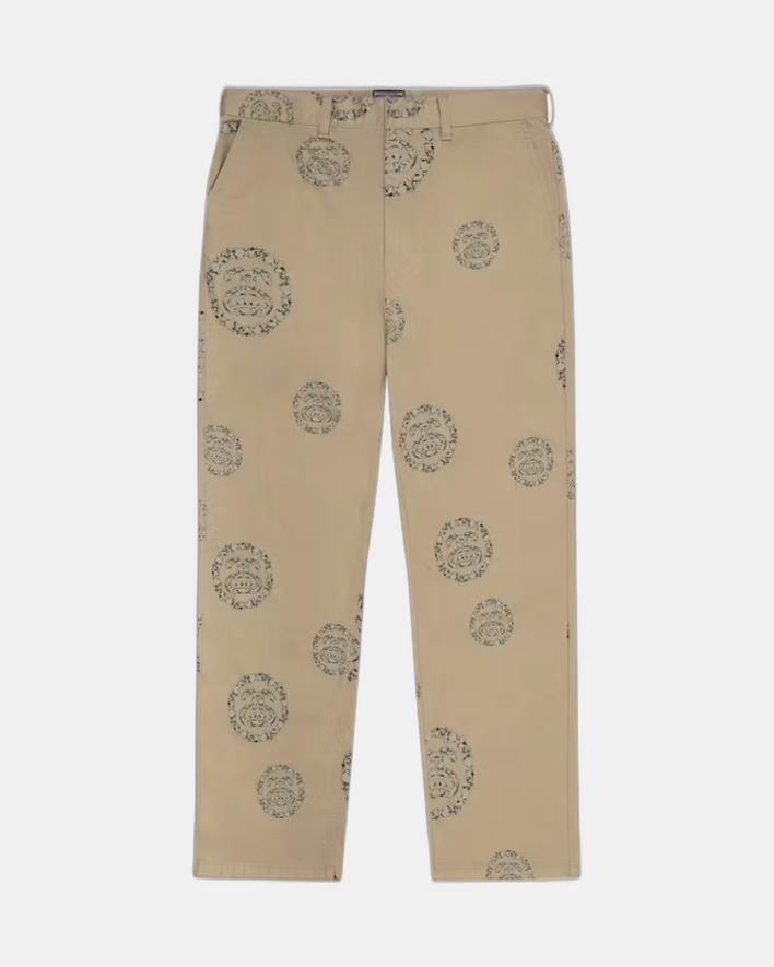 Denim Tears x Stussy Double S Wreath Chino Pant Khaki Brown