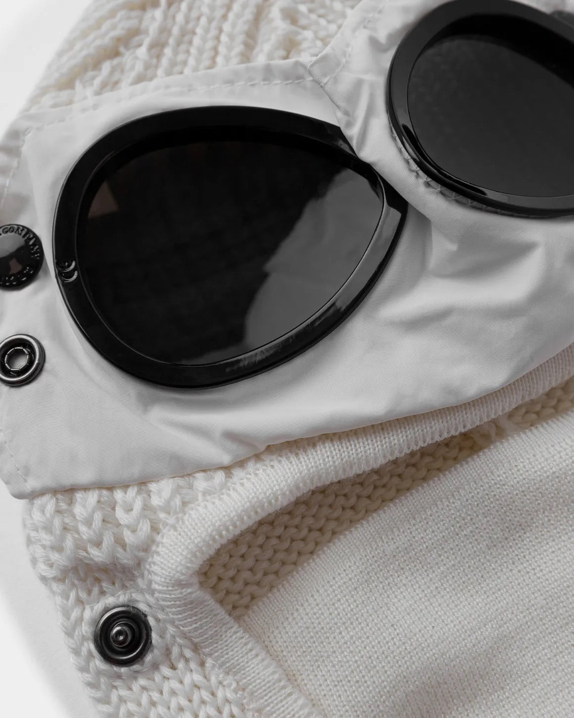 C.P. Company Merino Wool Google Balaclava Off-White