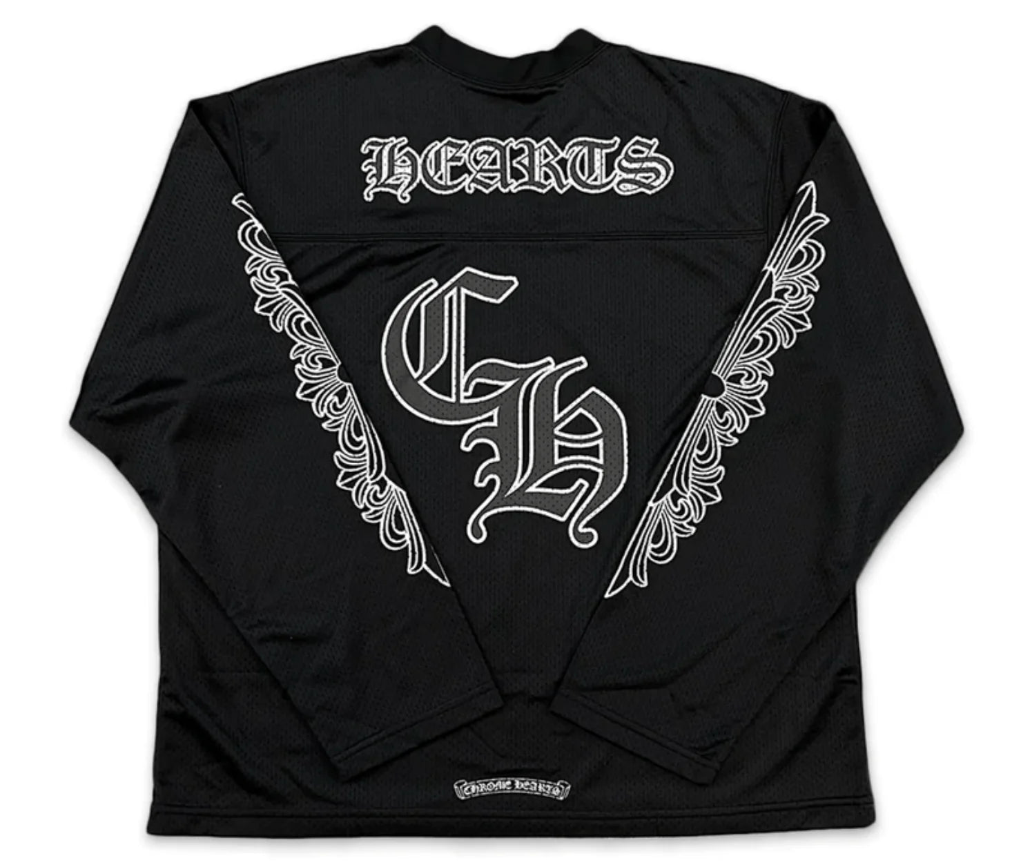 Chrome Hearts Sports Mesh Warm Up Jersey Black – The Garden Chrome Hearts Sports Mesh Warm Up Jersey Black – The Garden