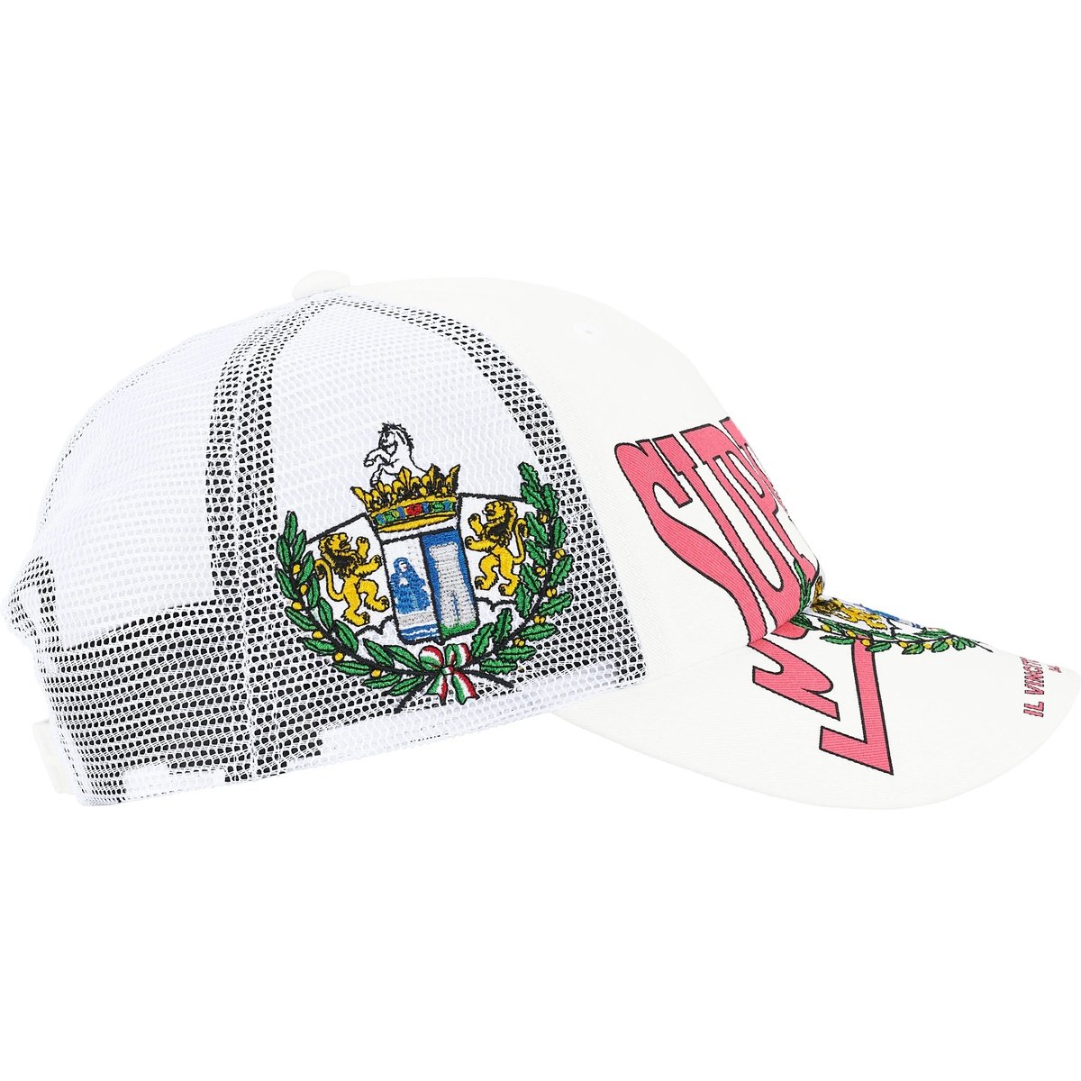 Supreme Crest Mesh Back 6-Panel White