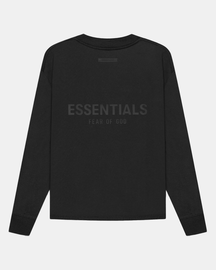 Fear of God Essentials Long Sleeve T-shirt Black Stretch Limo