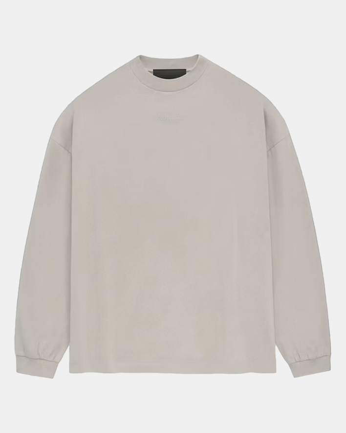 Fear of God Essentials LS Tee Silver Cloud
