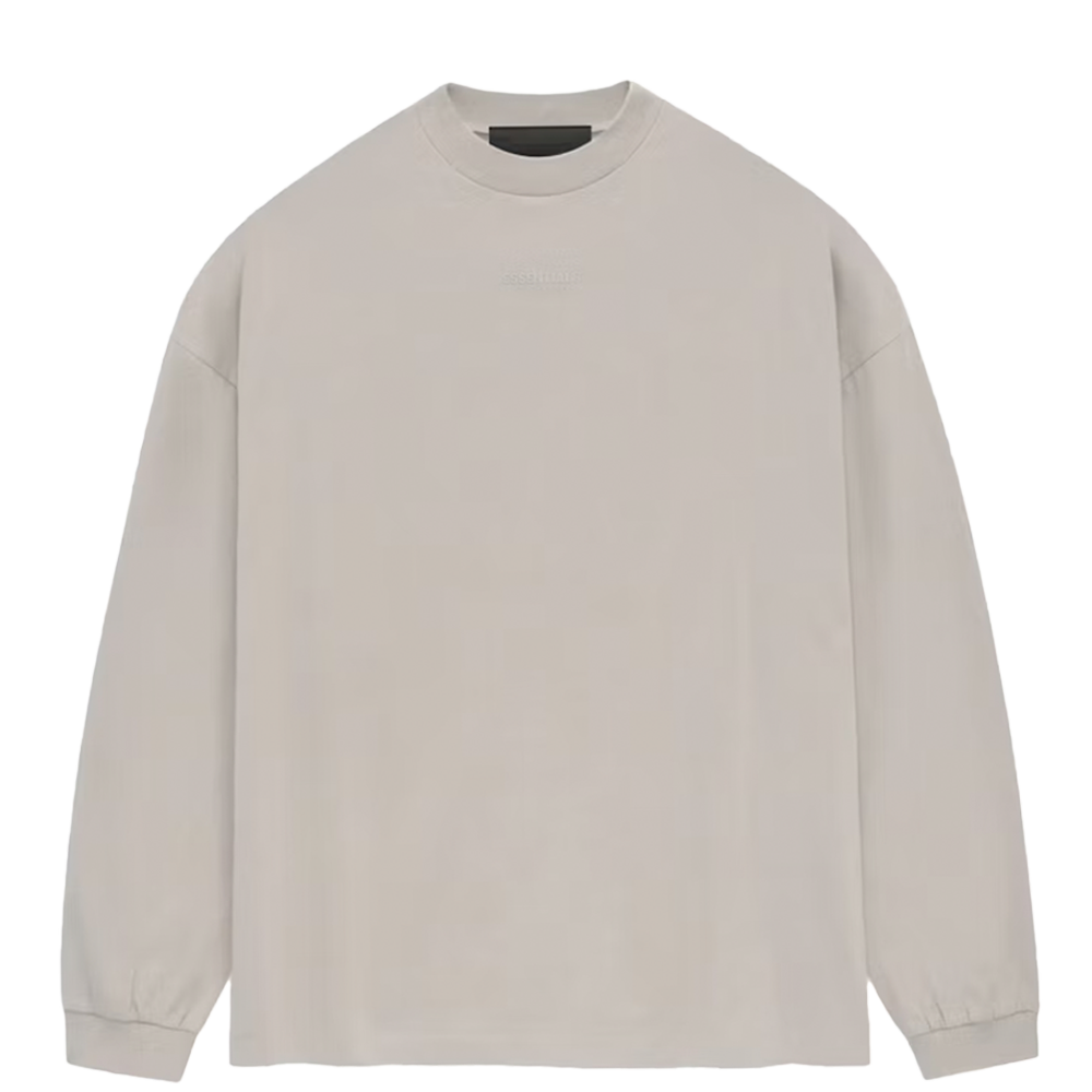 Fear of God Essentials LS Tee Silver Cloud