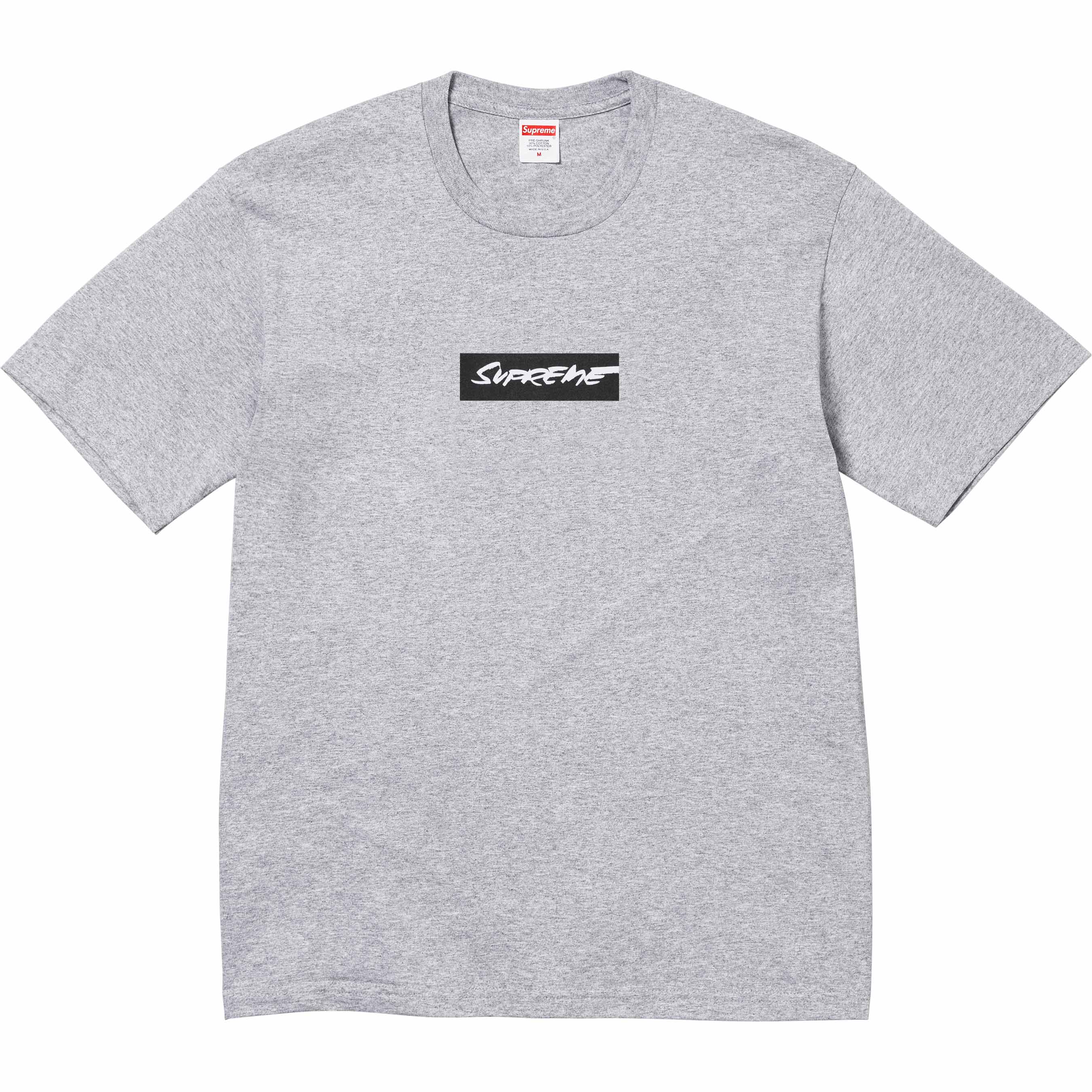 Supreme Futura Box Logo Tee Heather Gray