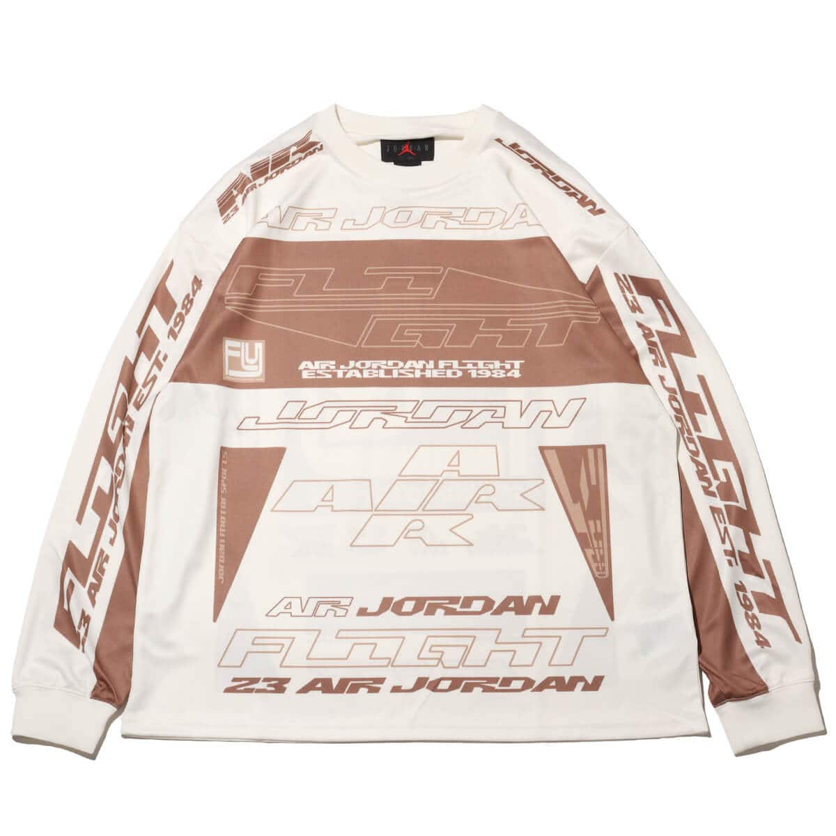 Jordan Mvp Printed Mens Long Sleeve Shirt Tan