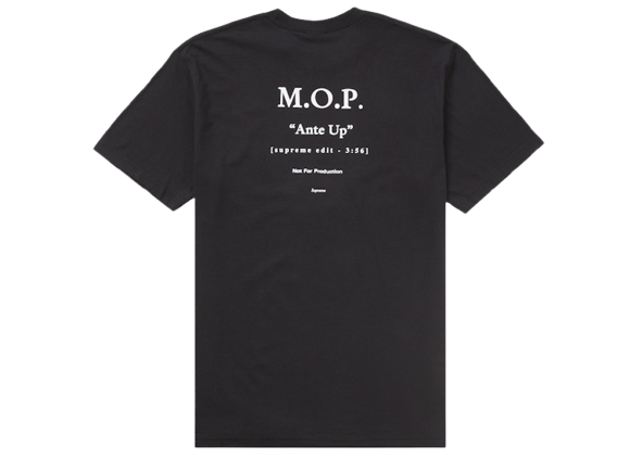 Supreme M.O.P. Tee Black