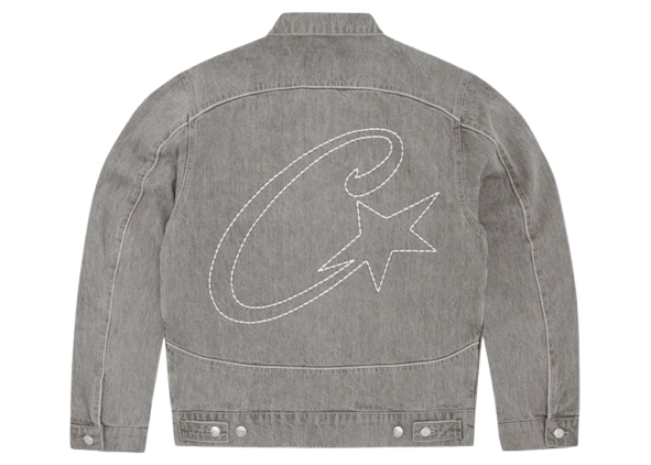 Corteiz C-Star Denim Trucker Jacket Grey