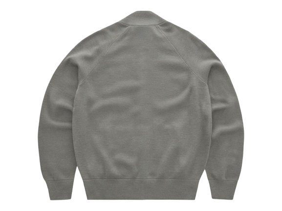 Corteiz Allstarz Strickjacke mit Reißverschluss, Gully Grey