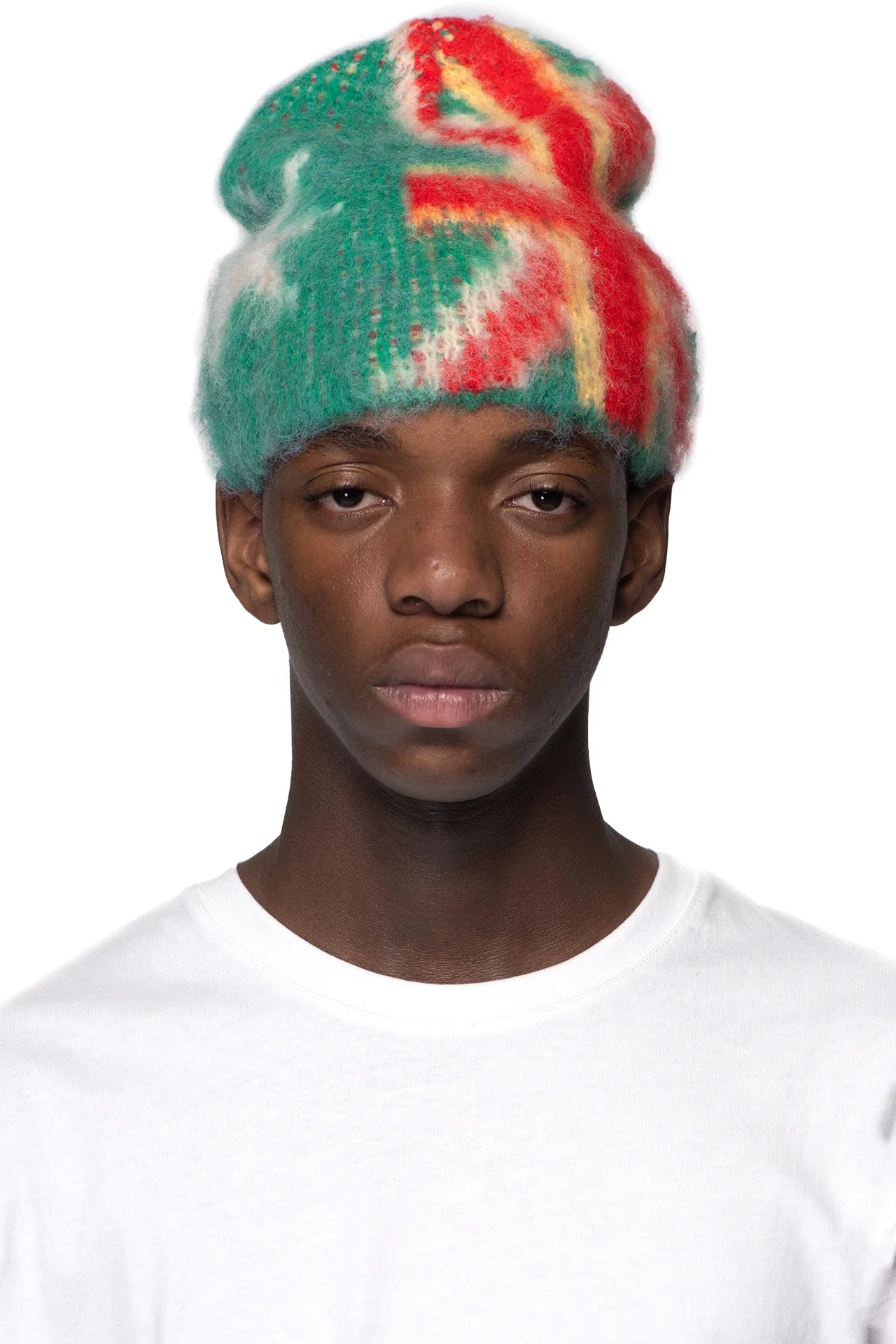 93 Sierra/Crosses Green Flag Mohair Beanie