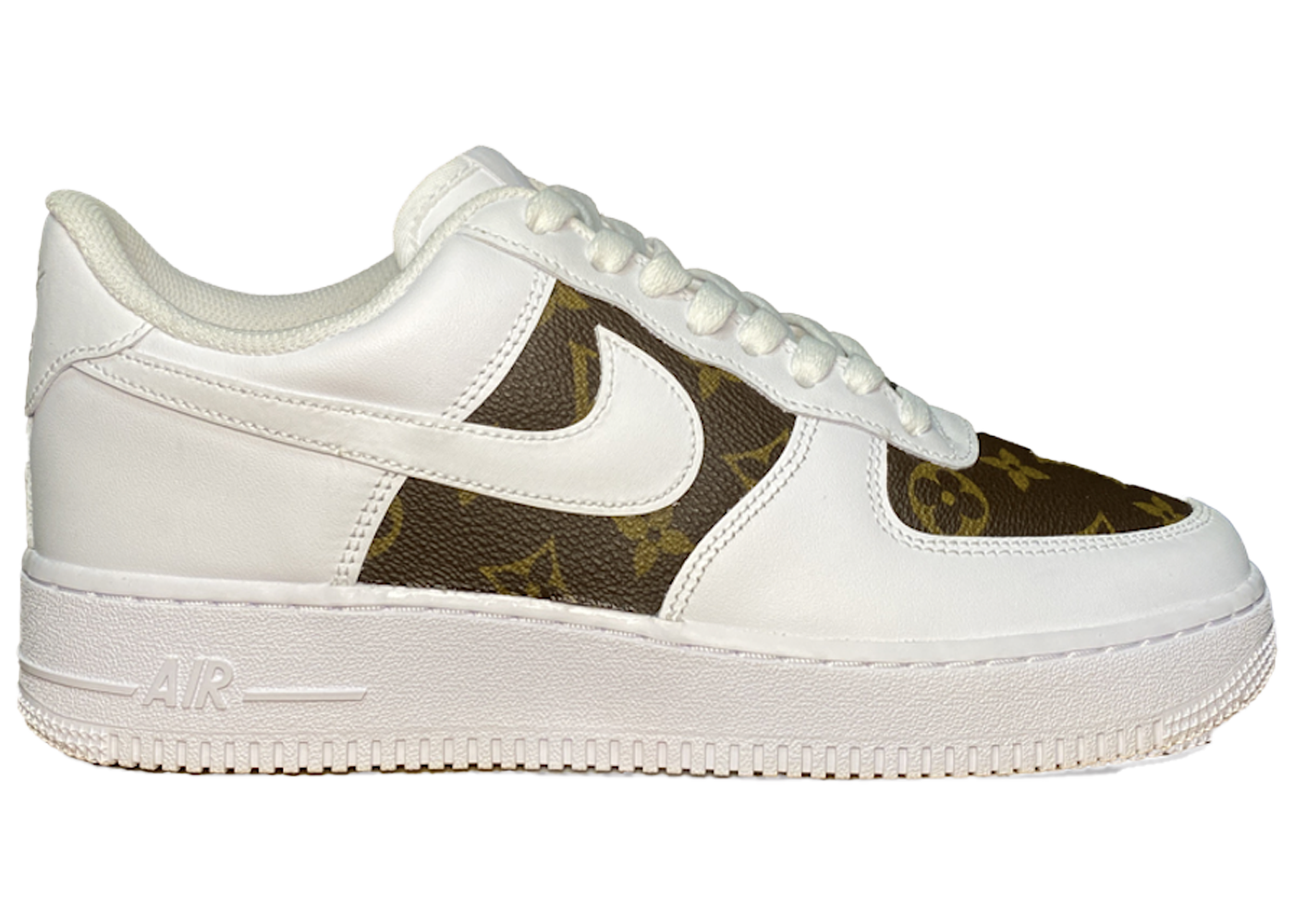 Nike Air Force Louis Vuitton 'White' by Siji Studios