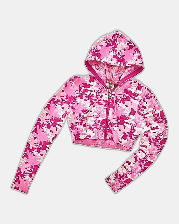 Heaven by Marc Jacobs Blumarine Camo Cropped Hoodie