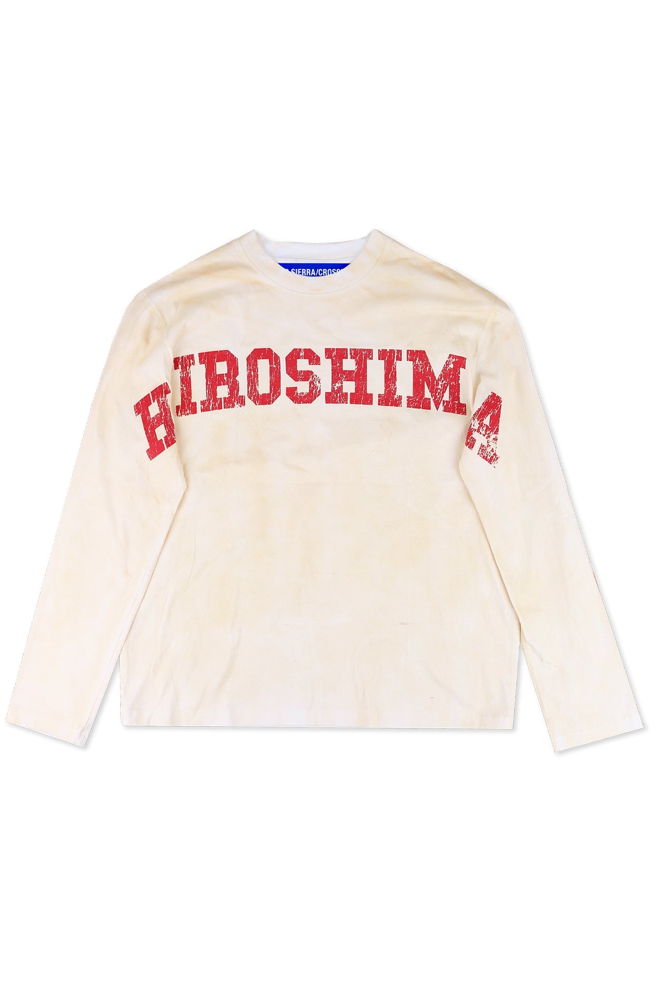 93 Sierra/Crosses Hiroshima Long Sleeve Washed White T-Shirt