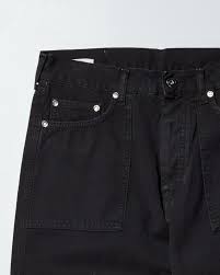 Off-White Wave Off Canvas Utility Denim Short Black