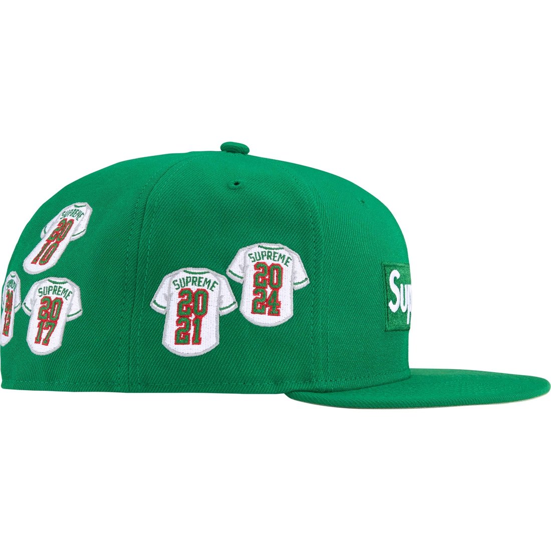 Supreme Jerseys Box Logo New Era Fitted Hat Grün
