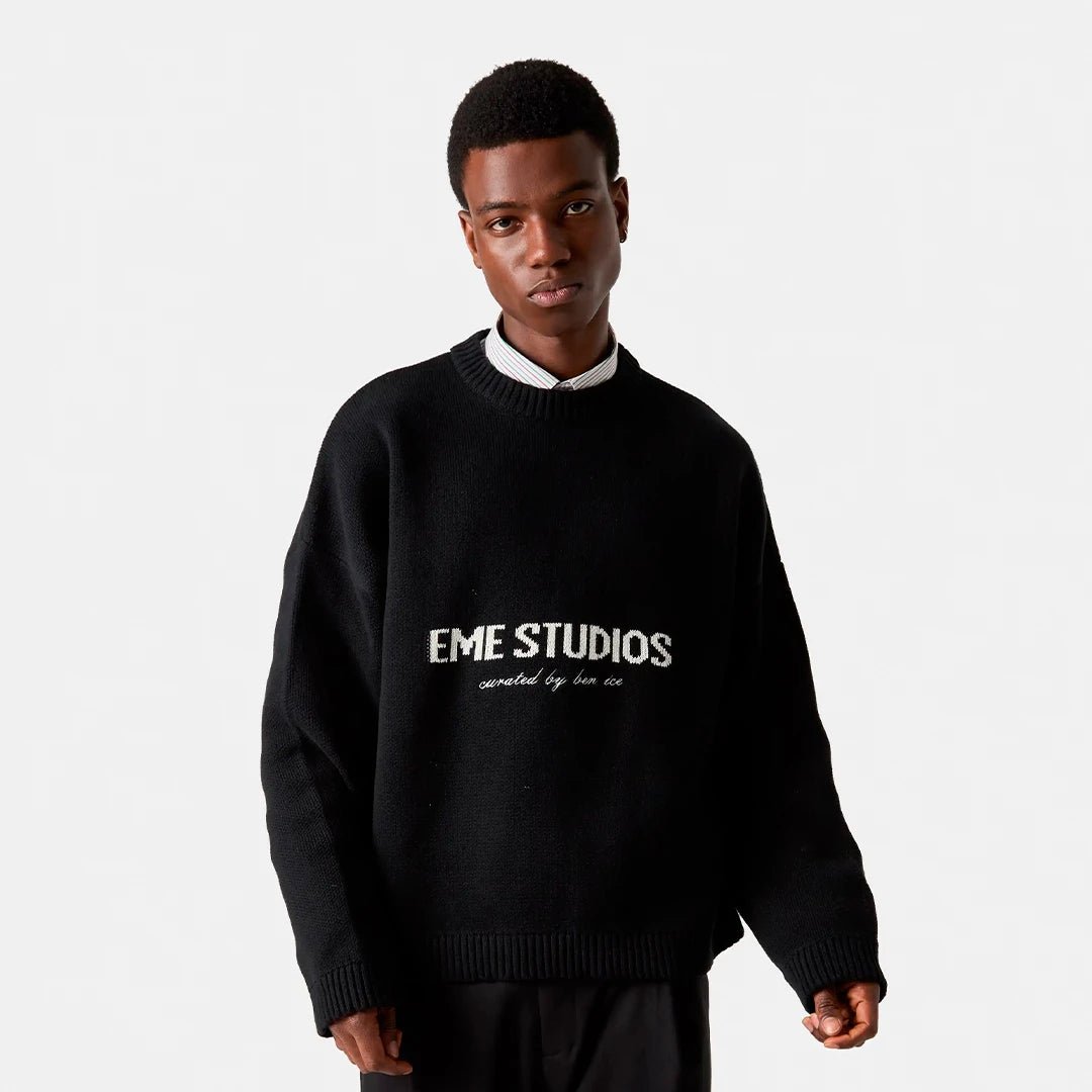 Eme Studios Master Flag Shadow Knit Sweater
