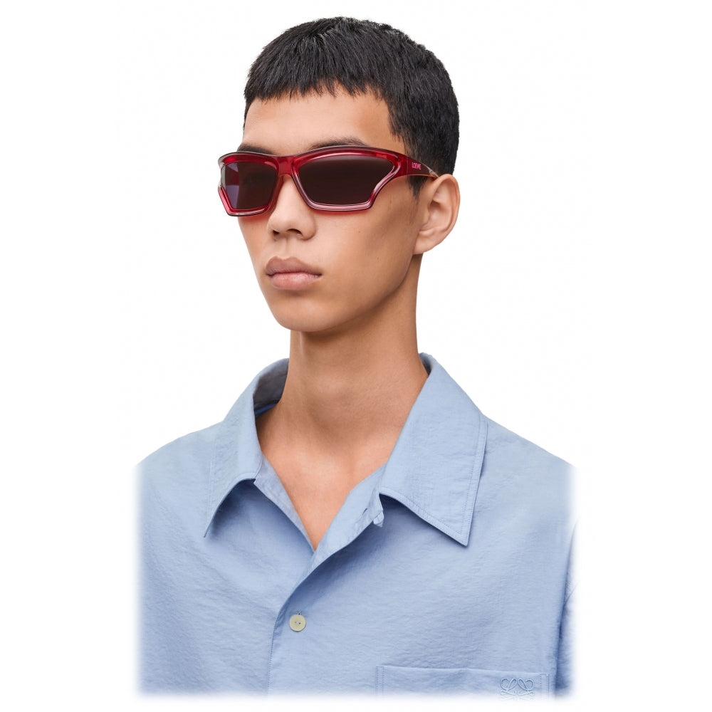 Loewe Arc Mask Suglasses Shiny Red Paula's Ibiza